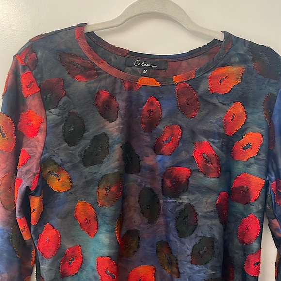 CALEOOA Knit Top/Gorgeous/ travel piece/3/4 Sleeves/Modest - Picture 1 of 9